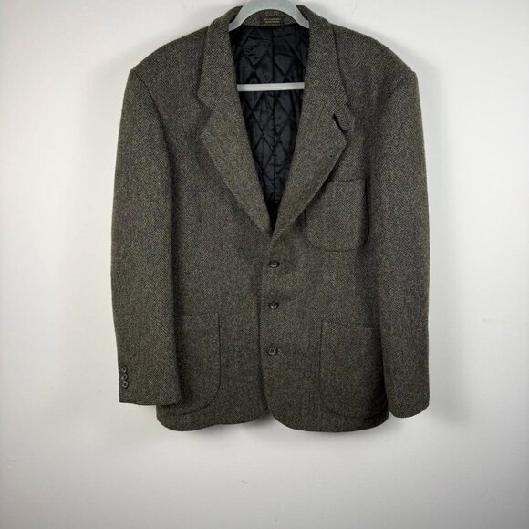 L.L. Bean Other - L. L. BEAN Thinsulate Quilted Tweed Wool Coat Blazer Mens M Colorful